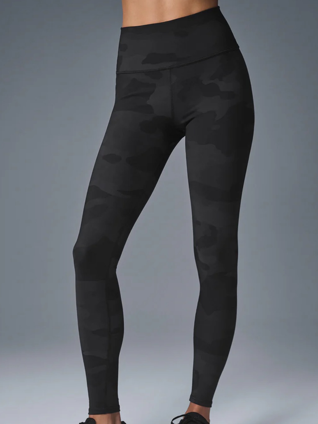 Alo Yoga High-Waist Camo Vapor Legging Grey & Black